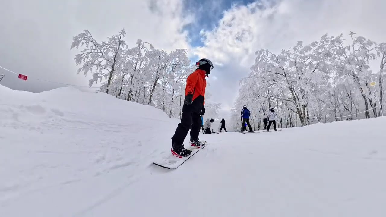 白馬Cortina滑雪場 / 白馬コルチナスキー場 最長滑行距離 3500m 稗田山林間コース ~ 池の田林間コース ~ ラビットコース 應該是這個路線吧????