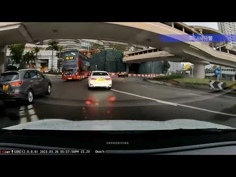 車CAM直擊 - 阿高手，迴旋處圓形嘅