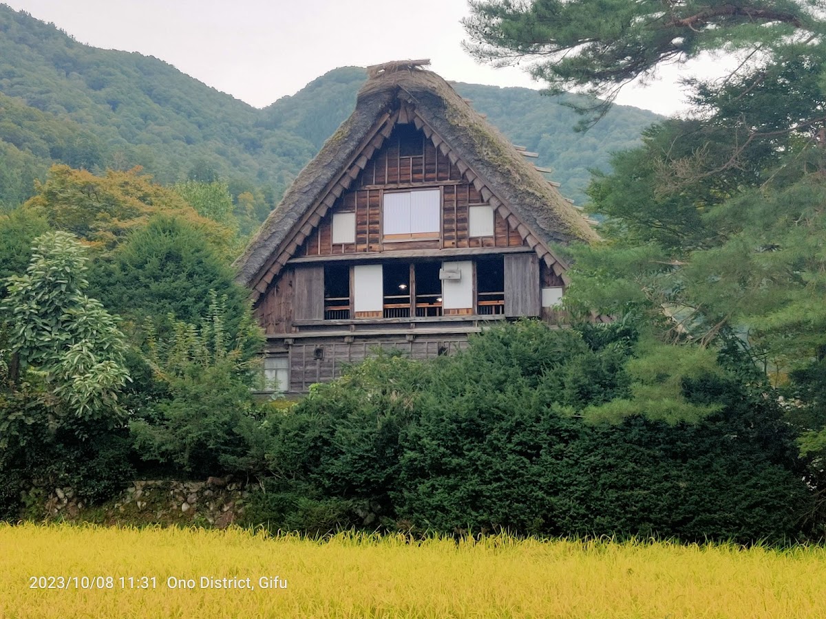 秋季稻田中和田家住宅外觀