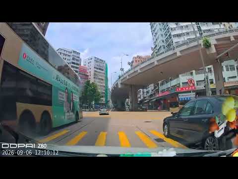 車CAM直擊 - FR6818 轉完彎行返自己條線先好難咩？？
