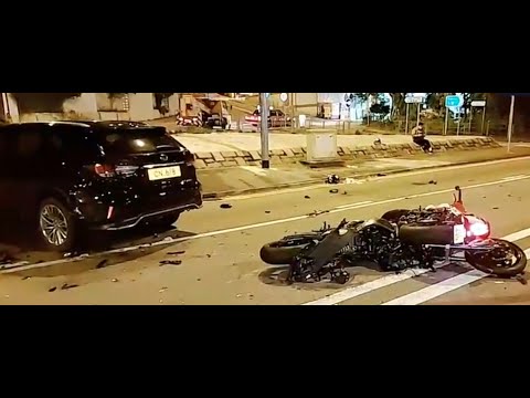 車CAM直擊 - 奪命車禍　西貢清水灣道三車相撞　鐵騎士重創送院不治