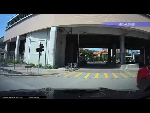 車CAM直擊 - Teslun 車公廟站逆線紅燈衝出路口