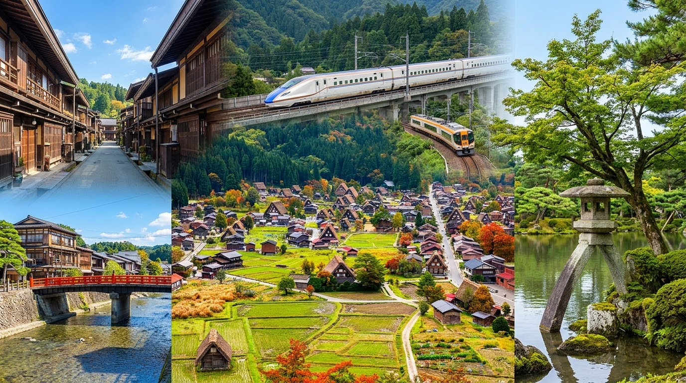 高山、北陸地區周遊券自由行攻略 2026：Takayama-Hokuriku Pass 5日券票價、適用路線、新幹線/特急/濃飛巴士劃位與黃金行程全指南