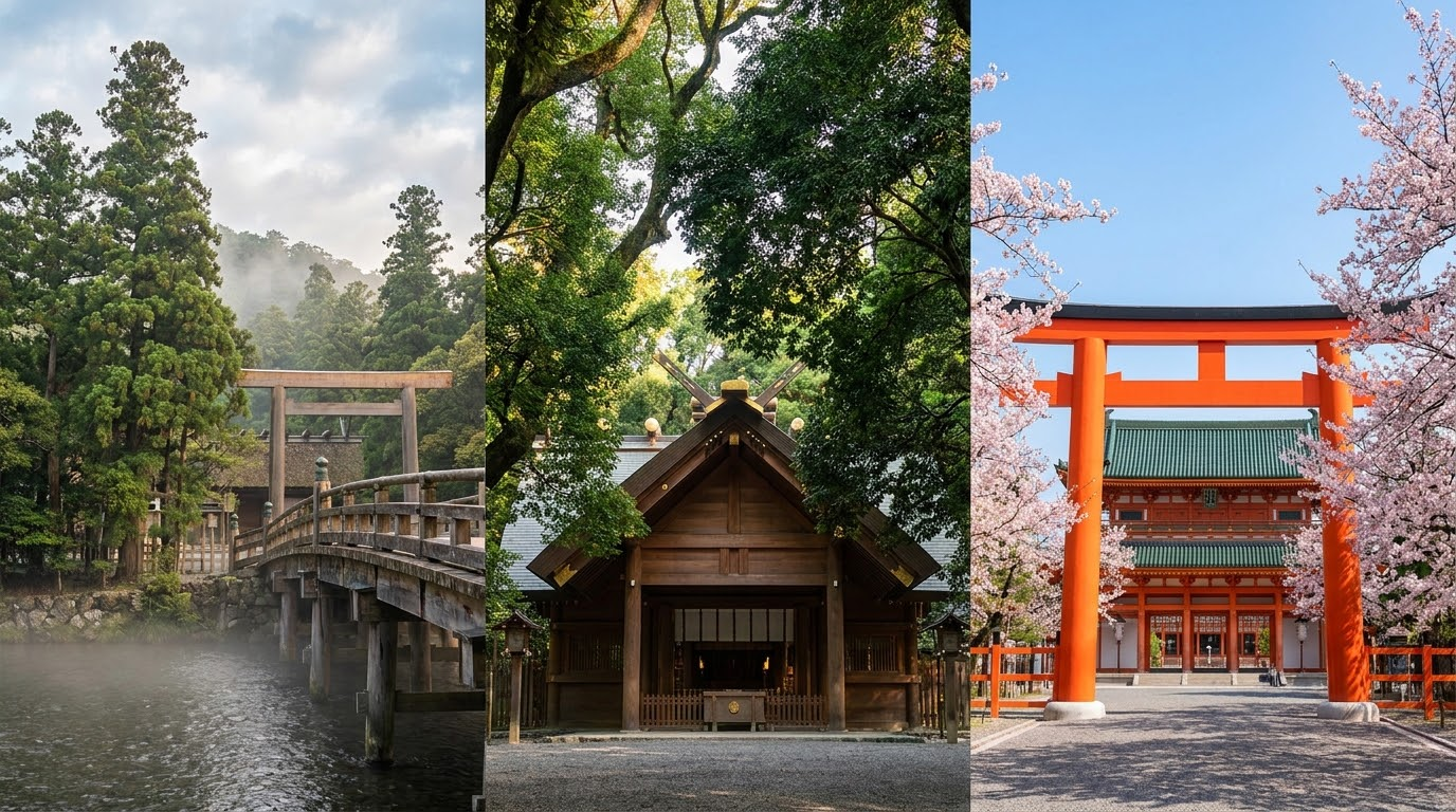 日本三大神宮自由行攻略 2026：伊勢神宮、熱田神宮、平安神宮參拜順序、神器傳說、交通接駁與周遊券劃算指南