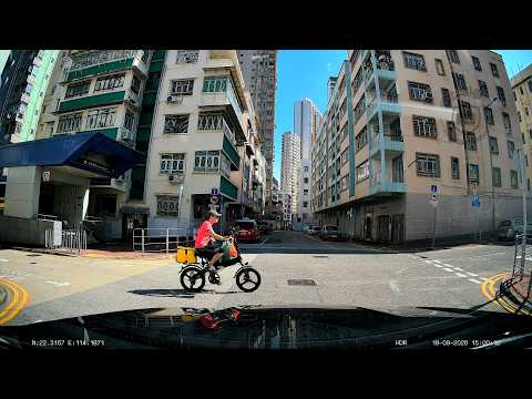 車CAM直擊 - 外賣電動L逆線衝出 想死唔好害人