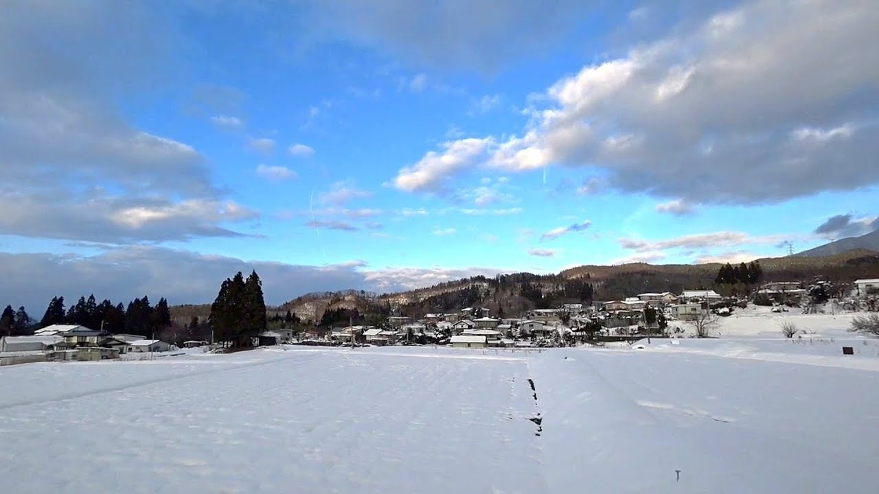 日本山形縣從藏王溫泉往天童市3/7 To Tendo city,, Yamagata (Japan)