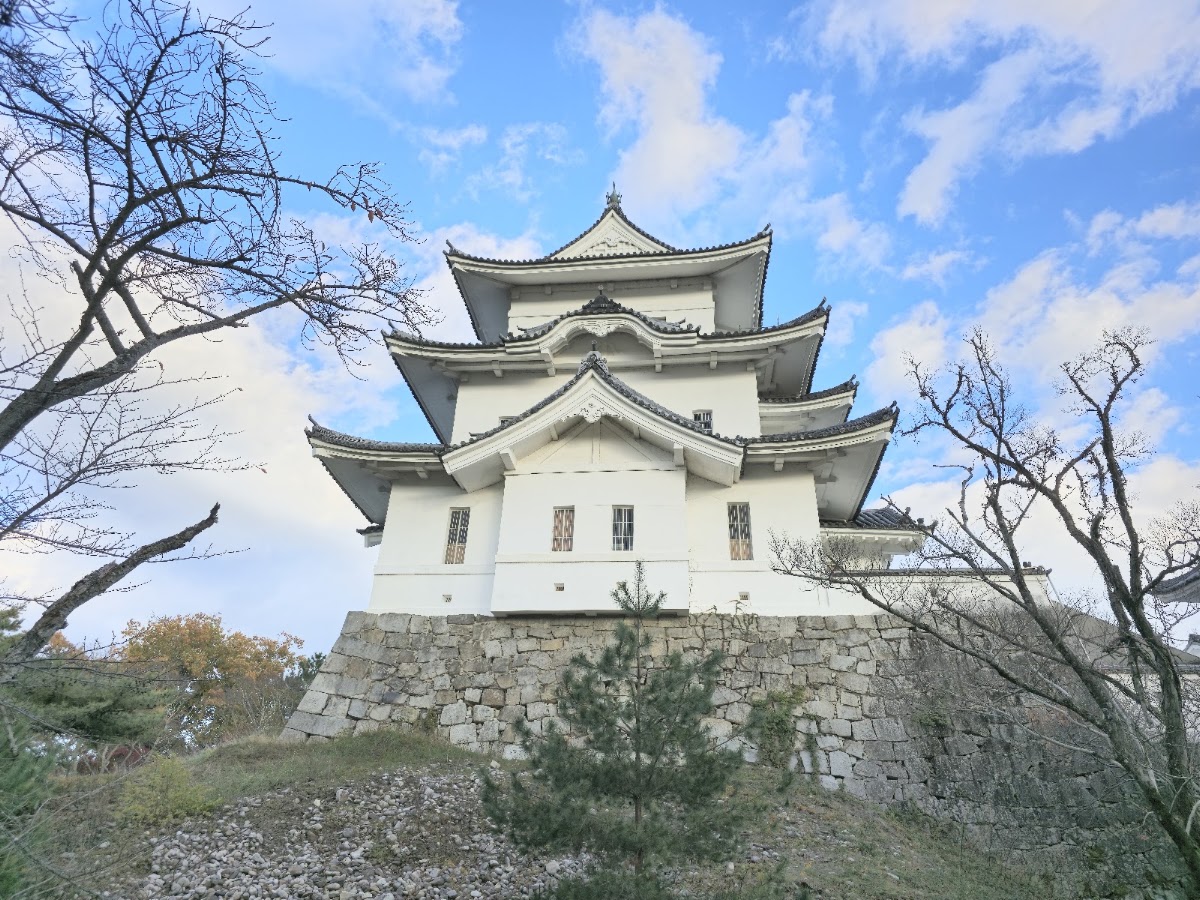 伊賀上野城主建築外觀與藍天