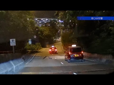 車CAM直擊 - 懷疑的士車頭泵把於行駛中脫落