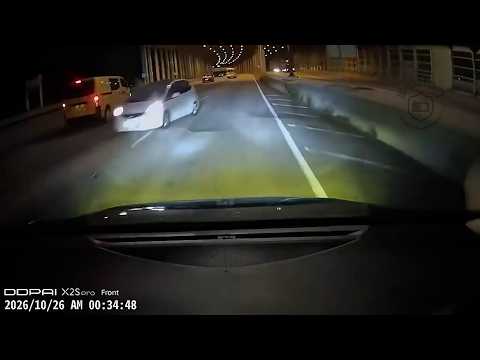 車CAM直擊 - 屯公白色私家車逆線瘋狂駕駛😱