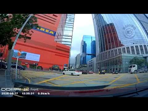 車CAM直擊 - WP5320 示範點樣可以係對面線打尖入Megabox