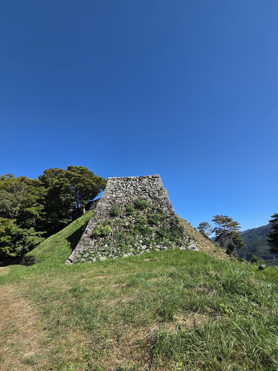津和野城的石垣牆面特寫