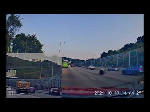 車CAM直擊 - 呢啲斗車咁樣擺垃圾都得 🤷‍♂️ 成個煙囪飛咗落馬路