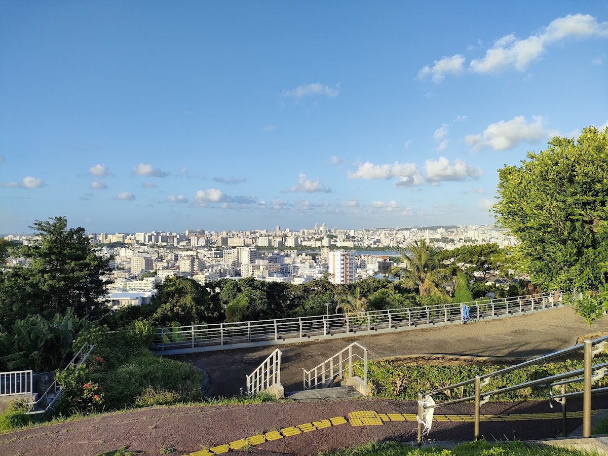 公園高處俯瞰城市風景
