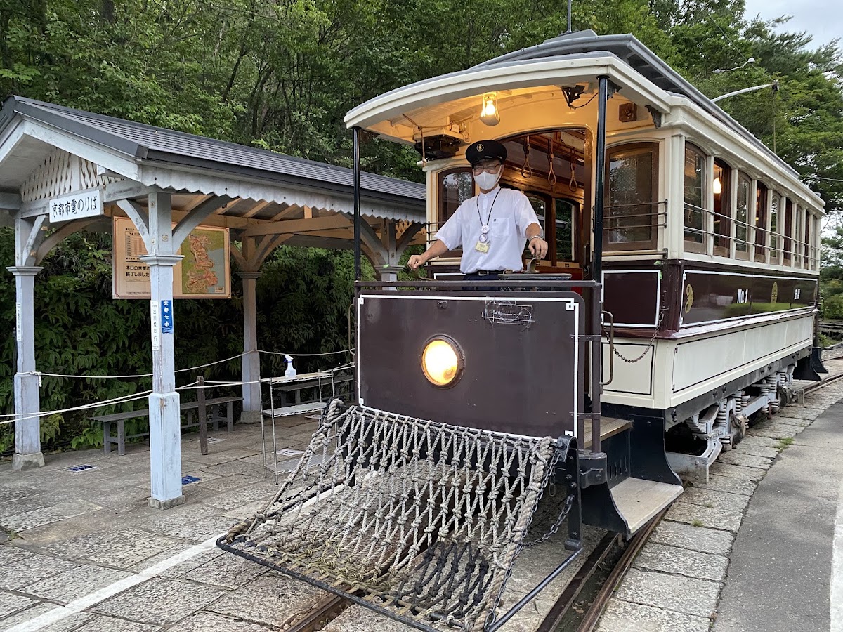 明治村復古電車與親切的車長先生