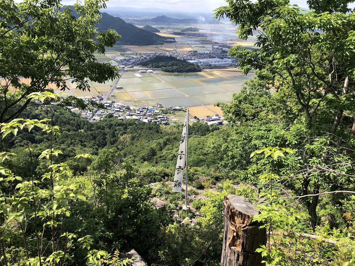 從觀音寺城俯瞰平原美景