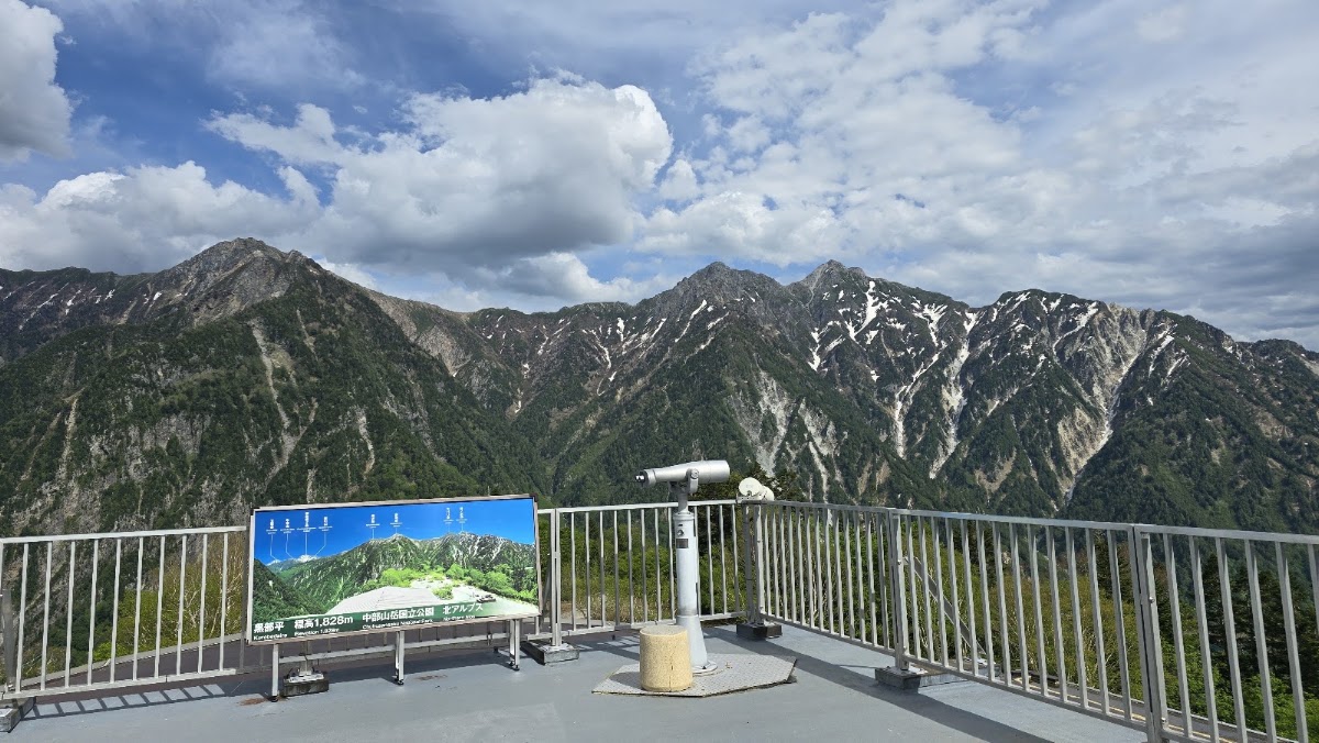 觀景台俯瞰北阿爾卑斯山