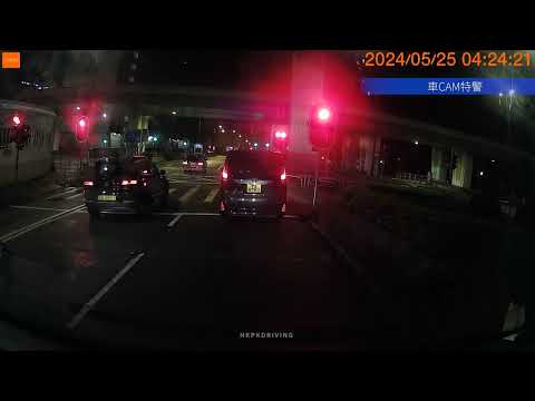 車CAM直擊 - 的士帶頭集體衝燈