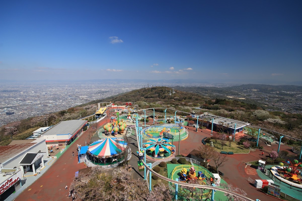 生駒山上遊樂園高空俯瞰大景