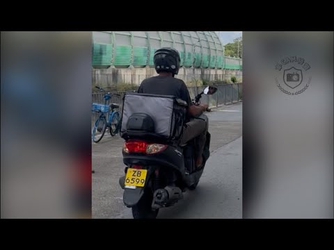 直擊 - ZB6599 啊星又幾單白做，已收電話派彩行人道上駕駛