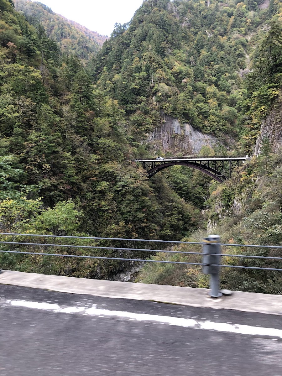 遠眺秋日山谷與蛇谷大橋
