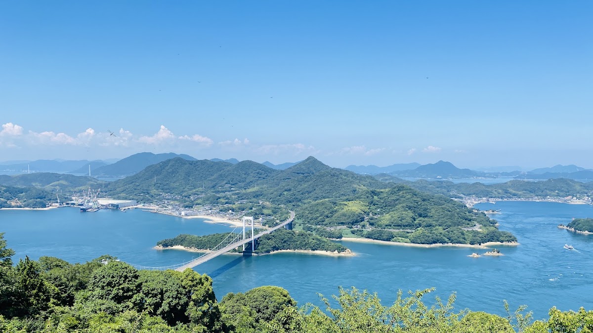 瀨戶內海跨海大橋與山海風景