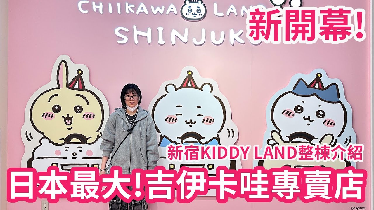 【日本Vlog】全新開幕！吉伊卡哇迷哭了！新宿最專賣店大KIDDY LAND開箱逛好逛滿 + 爆買戰利品公開！