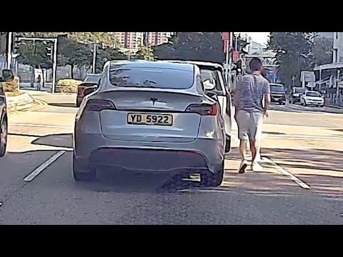 車CAM直擊 - 溜……撞左 🙂‍↔️ Teslun 不會令人失望
