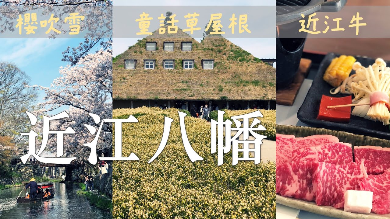 日本花見Ep.13|近江八幡賞櫻一日散策|從京都出發30分鐘|La Collina草根屋吃甜點、八幡堀櫻吹雪、丸竹近江牛 西川|JAPAN SAKURA Vlog