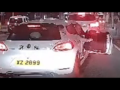 車CAM直擊 - 元朗Yoho 危駕L XZ2899 惡意閘車兩次