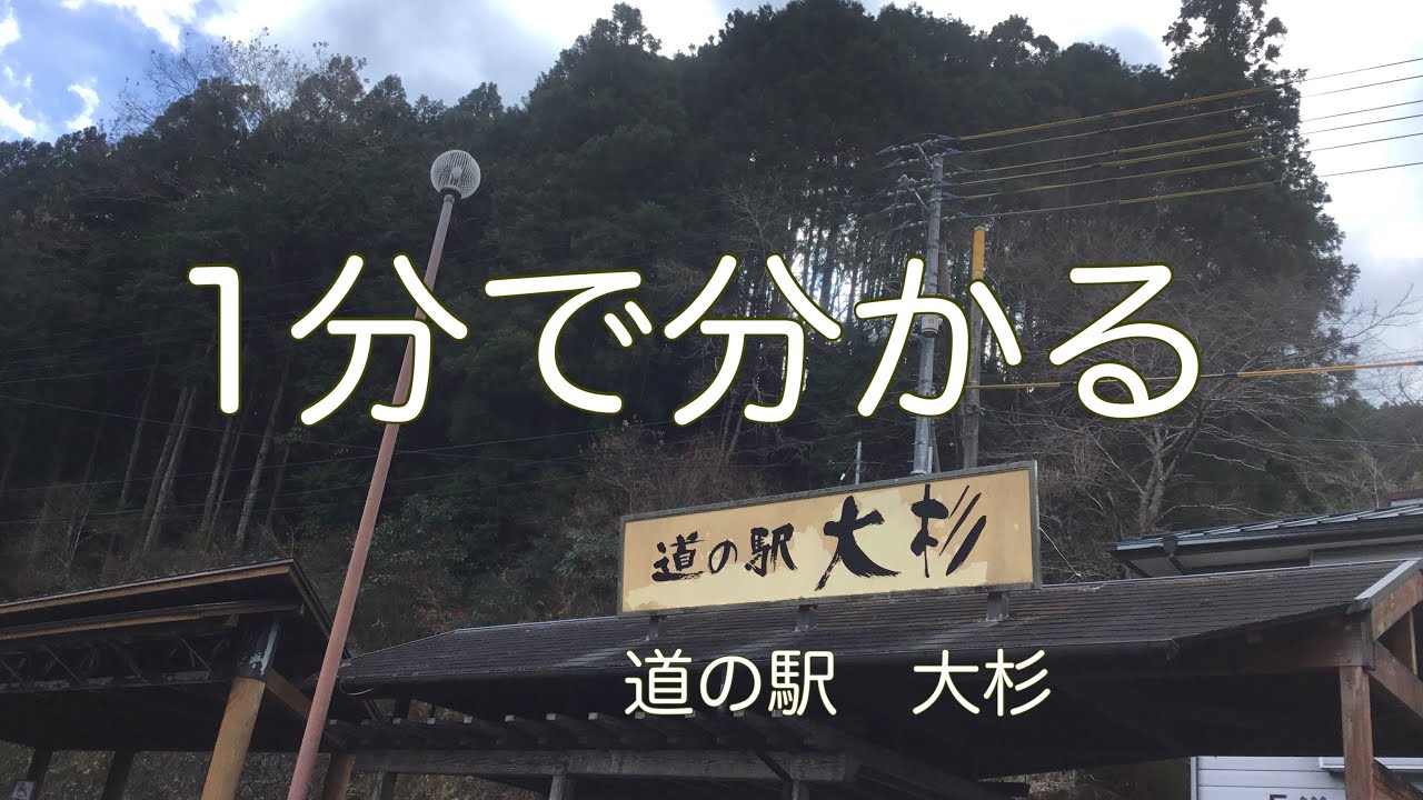 道の駅　大杉　車中泊　高知県　大豊町　お風呂　温泉　買い物　野宿　#82
