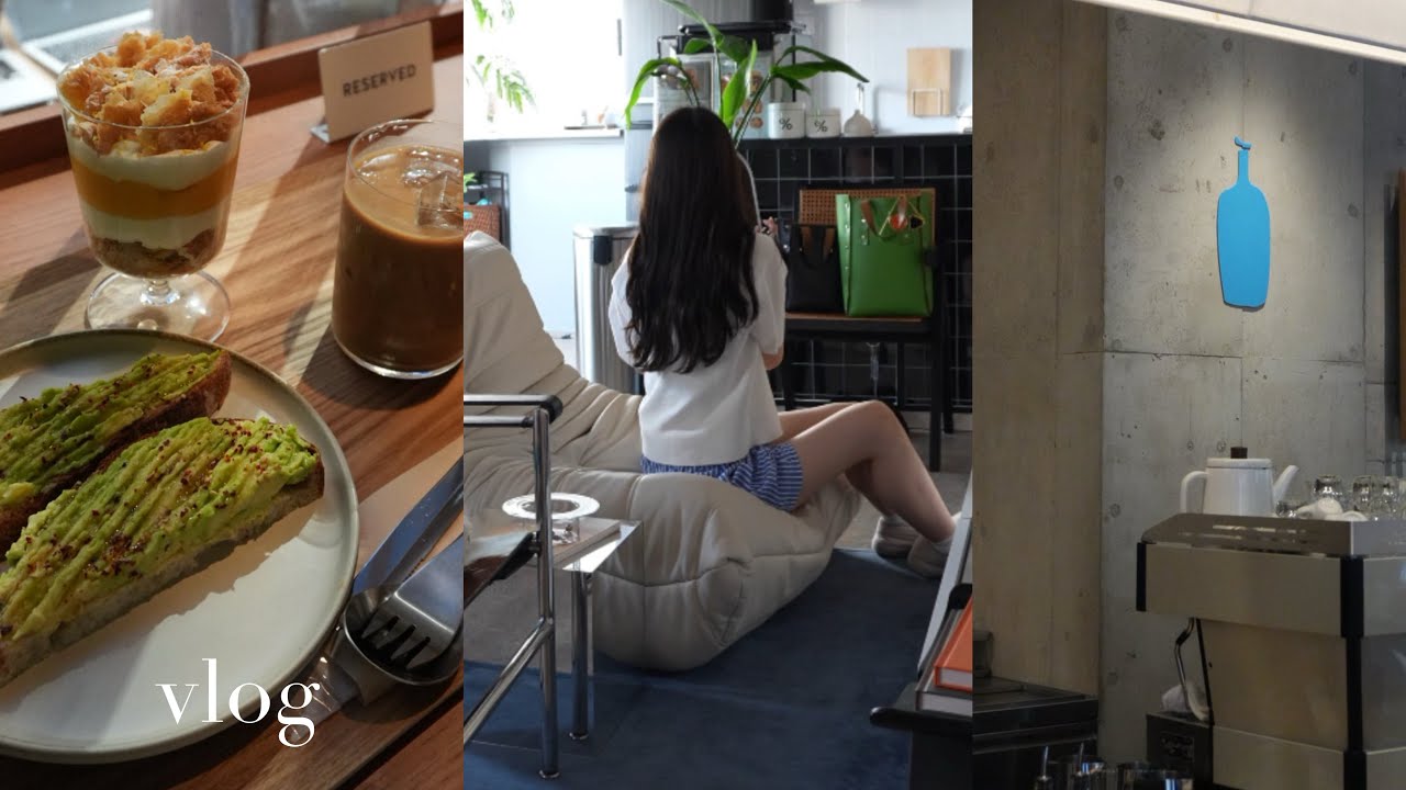 - vlog - ついに！！心斎橋 ブルーボトルコーヒー BLUE BOTTELCOFFEE  オープン｜友達と大阪カフェ巡り ｜秋の味覚をいただく