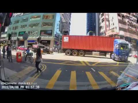 長貨櫃車 超技術表演 使得真功夫方為大師傅 香港車CAM奇景