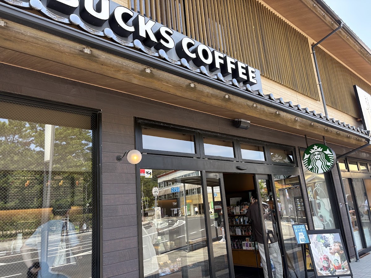 星巴克店面門口近景