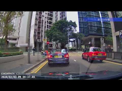 車CAM直擊 - 太古灣道例位 停線直出 遇上 大路讓小路