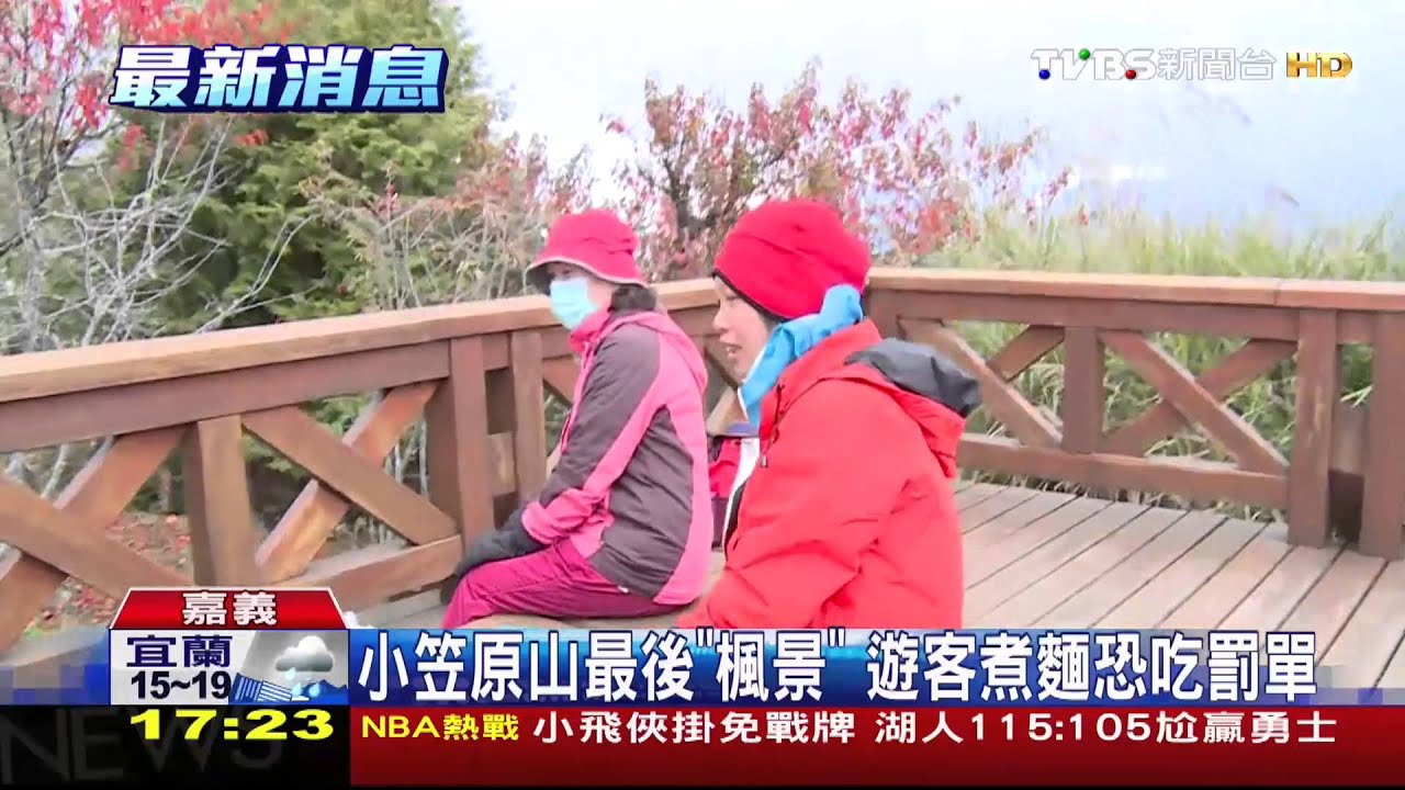 小笠原山最後「楓景」　遊客煮麵恐吃罰單
