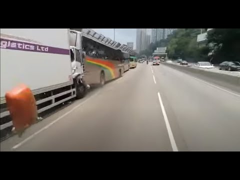 將軍澳隧道五車連環相撞 24/03/2023 香港駕駛 ￼車Cam