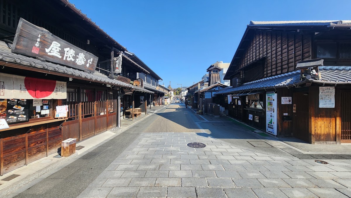犬山城下町白天街道大景