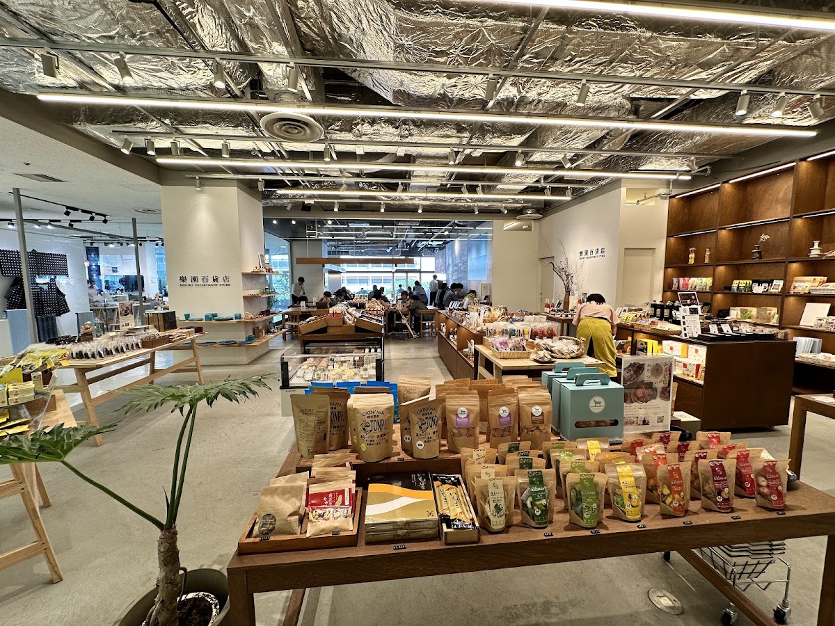 商場室內伴手禮與商品陳列走廊