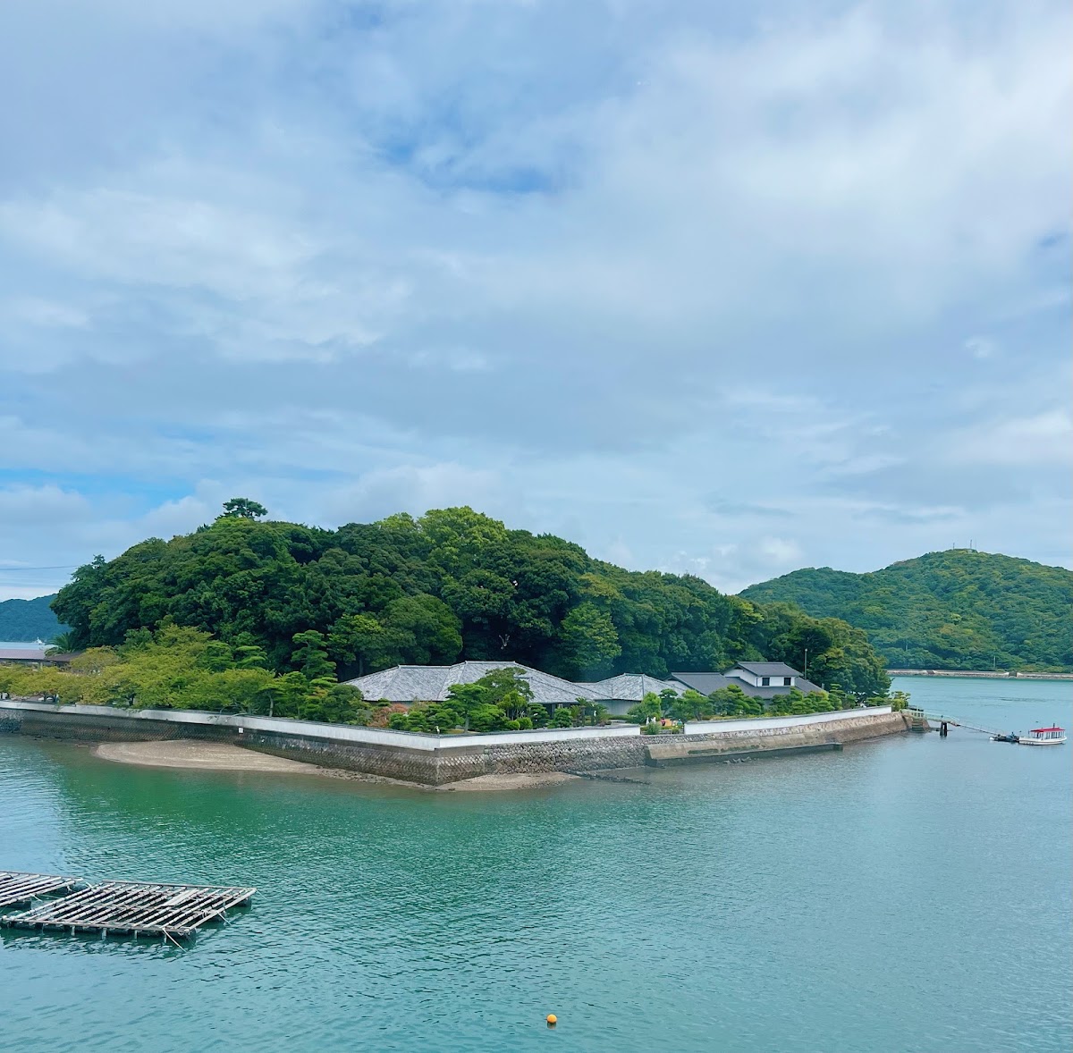 御木本真珠島全景與海景