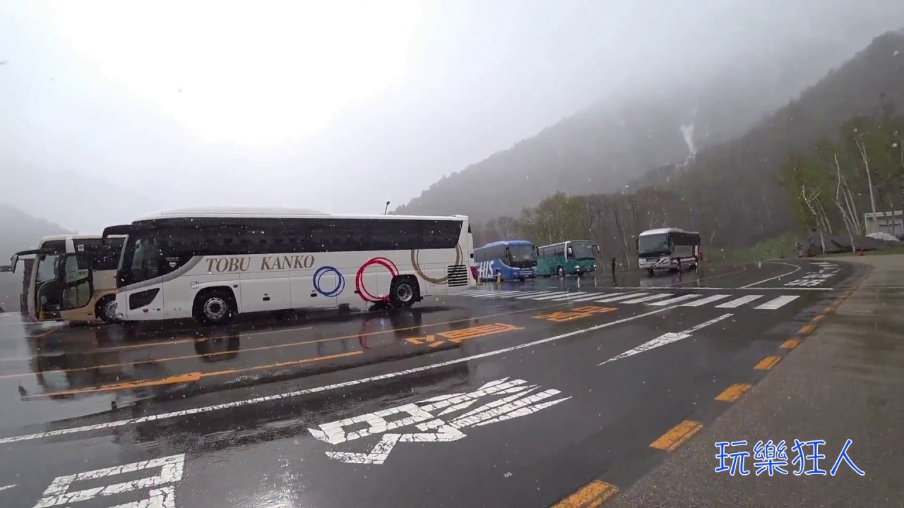 「黑部立山」"下大雪"的「扇澤站」，乘《關西無軌電車》來去「黑部水庫」