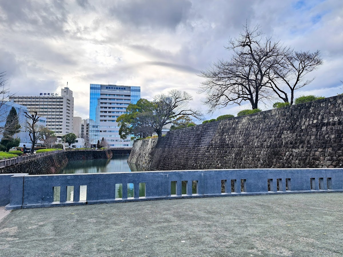 駿府城護城河與石牆大景