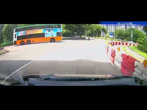 車CAM直擊 - 右邊車都未走晒，新巴司機你咁急衝入圈做乜？