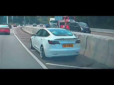 車CAM直擊 - Teslun VF4919 路肩高速行駛