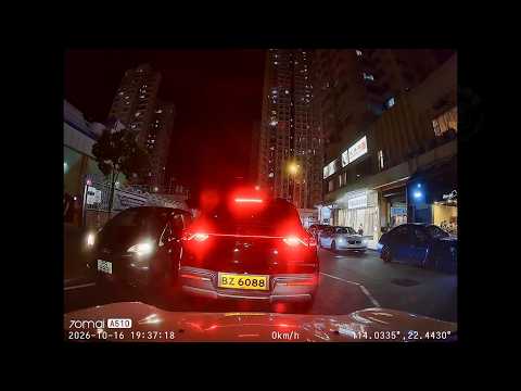 車CAM直擊 - 右邊塞一陣姐，你唔駛喺斑馬線逆線行呀🤔 PS2881