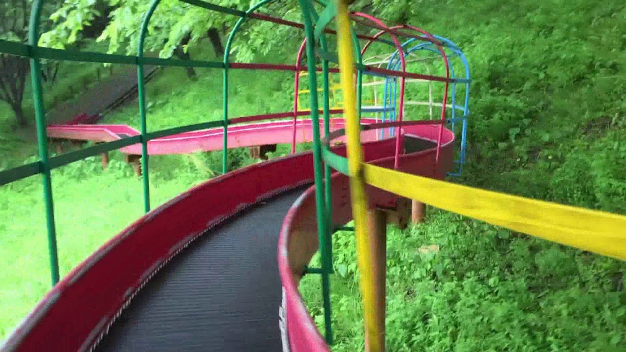 道の駅布施ヶ坂のローラー滑り台（100m）を体験！