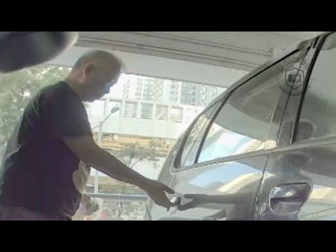 車CAM直擊 - 沙田第一城停車場麵包廢老開門L 二連擊 WK703