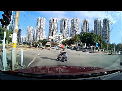 車CAM直擊 - 多謝水記師兄今朝救我一命 🙇🏻🙇🏻🙇🏻 輪椅亂過馬路 險生意外
