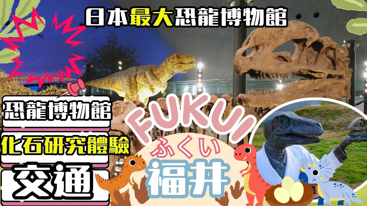福井縣立恐龍博物館｜交通介紹｜日本最大恐龍博物館｜化石研究體驗購票預約｜福福茶屋｜Fukui