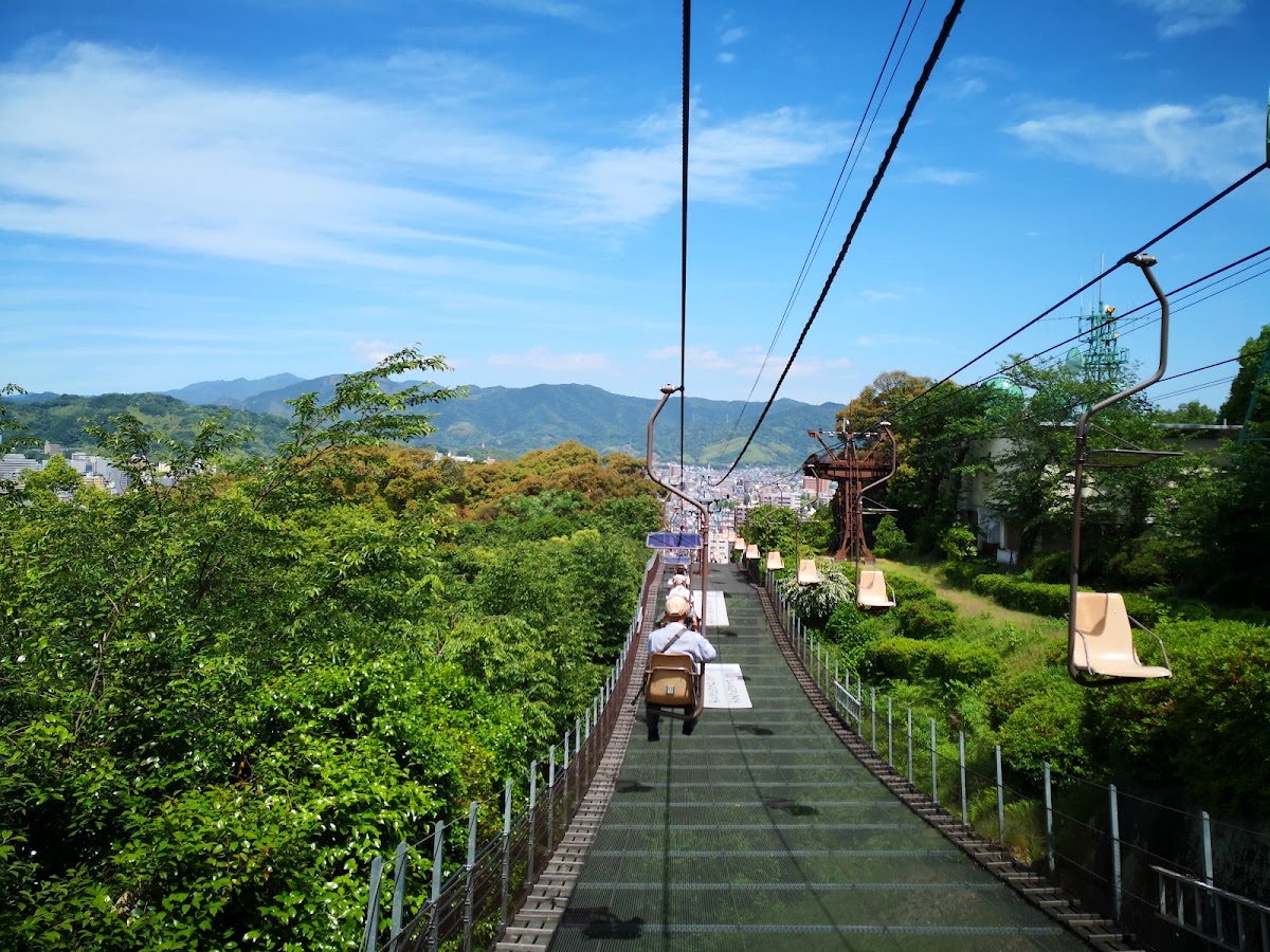 搭乘纜車俯瞰綠意與市景