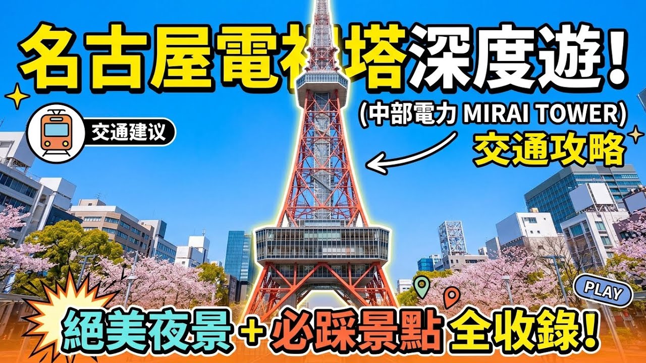 【名古屋自由行】中部電力 MIRAI TOWER(名古屋電視塔)全攻略:絕美夜景、必踩景點、交通建議一次收錄!(新手必看)